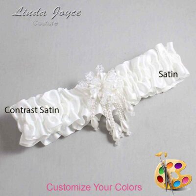 Couture Garters / Custom Wedding Garter / Customizable Wedding Garters / Personalized Wedding Garters / Folly #01-M38 / Wedding Garters / Bridal Garter / Prom Garter / Linda Joyce Couture