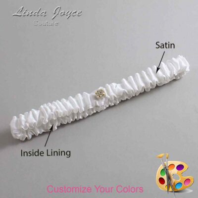 Couture Garters / Custom Wedding Garter / Custom Wedding Garters / Personalized Wedding Garters / Solitaire #03-M03 / Wedding Garters / Bridal Garter / Prom Garter / Linda Joyce Couture