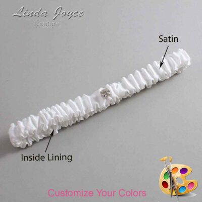 Couture Garters / Custom Wedding Garter / Custom Wedding Garters / Personalized Wedding Garters / Solitaire #03-M04 / Wedding Garters / Bridal Garter / Prom Garter / Linda Joyce Couture