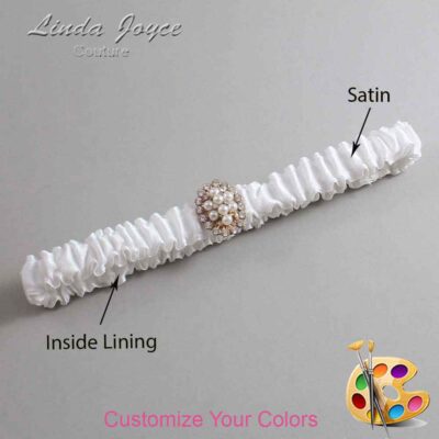 Couture Garters / Custom Wedding Garter / Custom Wedding Garters / Personalized Wedding Garters / Leigh #03-M17 / Wedding Garters / Bridal Garter / Prom Garter / Linda Joyce Couture