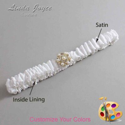 Couture Garters / Custom Wedding Garter / Custom Wedding Garters / Personalized Wedding Garters / Elaine #03-M27 / Wedding Garters / Bridal Garter / Prom Garter / Linda Joyce Couture