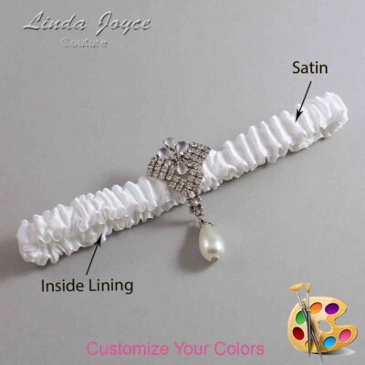 Couture Garters / Custom Wedding Garter / Custom Wedding Garters / Personalized Wedding Garters / Lauren #03-M33 / Wedding Garters / Bridal Garter / Prom Garter / Linda Joyce Couture