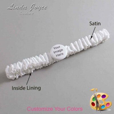 Couture Garters / Custom Wedding Garter / Custom Wedding Garters / Personalized Wedding Garters / Custom Button #03-M44 / Wedding Garters / Bridal Garter / Prom Garter / Linda Joyce Couture