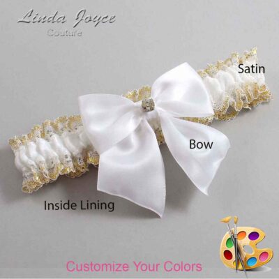 Couture Garters / Custom Wedding Garter / Customizable Wedding Garters / Personalized Wedding Garters / Pamela #04-B01-M03 / Wedding Garters / Bridal Garter / Prom Garter / Linda Joyce Couture