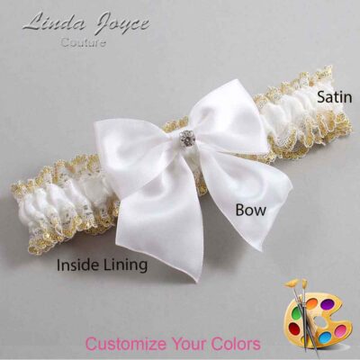 Couture Garters / Custom Wedding Garter / Customizable Wedding Garters / Personalized Wedding Garters / Pamela #04-B01-M04 / Wedding Garters / Bridal Garter / Prom Garter / Linda Joyce Couture