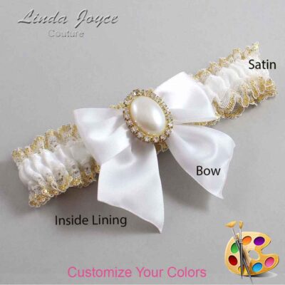 Couture Garters / Custom Wedding Garter / Customizable Wedding Garters / Personalized Wedding Garters / Maggie #04-B01-M29 / Wedding Garters / Bridal Garter / Prom Garter / Linda Joyce Couture