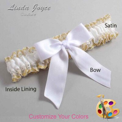 Couture Garters / Custom Wedding Garter / Customizable Wedding Garters / Personalized Wedding Garters / Melva #04-B02-00 / Wedding Garters / Bridal Garter / Prom Garter / Linda Joyce Couture