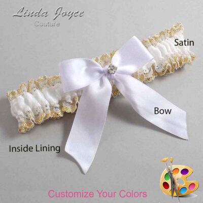 Couture Garters / Custom Wedding Garter / Customizable Wedding Garters / Personalized Wedding Garters / Rylee #04-B02-M04 / Wedding Garters / Bridal Garter / Prom Garter / Linda Joyce Couture