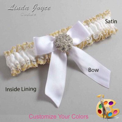 Couture Garters / Custom Wedding Garter / Customizable Wedding Garters / Personalized Wedding Garters / Sarina #04-B02-M11 / Wedding Garters / Bridal Garter / Prom Garter / Linda Joyce Couture