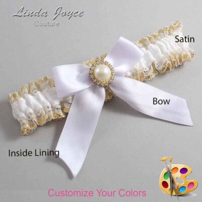 Couture Garters / Custom Wedding Garter / Customizable Wedding Garters / Personalized Wedding Garters / Rubie #04-B02-M21 / Wedding Garters / Bridal Garter / Prom Garter / Linda Joyce Couture