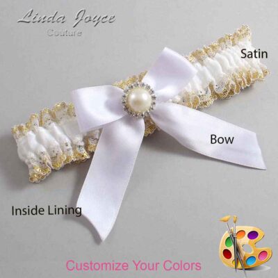 Couture Garters / Custom Wedding Garter / Customizable Wedding Garters / Personalized Wedding Garters / Rubie #04-B02-M22 / Wedding Garters / Bridal Garter / Prom Garter / Linda Joyce Couture