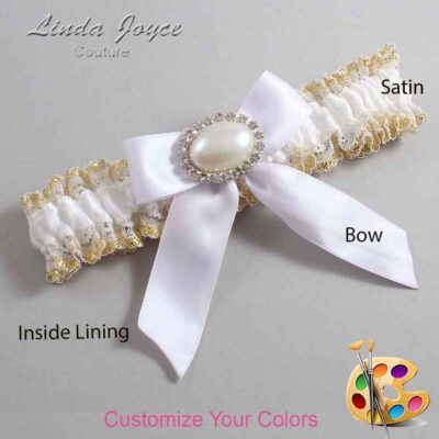 Couture Garters / Custom Wedding Garter / Customizable Wedding Garters / Personalized Wedding Garters / Missy #04-B02-M30 / Wedding Garters / Bridal Garter / Prom Garter / Linda Joyce Couture