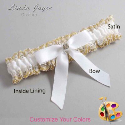 Couture Garters / Custom Wedding Garter / Customizable Wedding Garters / Personalized Wedding Garters / Jana #04-B03-M03 / Wedding Garters / Bridal Garter / Prom Garter / Linda Joyce Couture