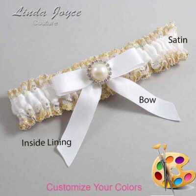 Couture Garters / Custom Wedding Garter / Customizable Wedding Garters / Personalized Wedding Garters / Doreen #04-B03-M22 / Wedding Garters / Bridal Garter / Prom Garter / Linda Joyce Couture