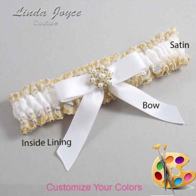 Couture Garters / Custom Wedding Garter / Customizable Wedding Garters / Personalized Wedding Garters / Carolee #04-B03-M27 / Wedding Garters / Bridal Garter / Prom Garter / Linda Joyce Couture