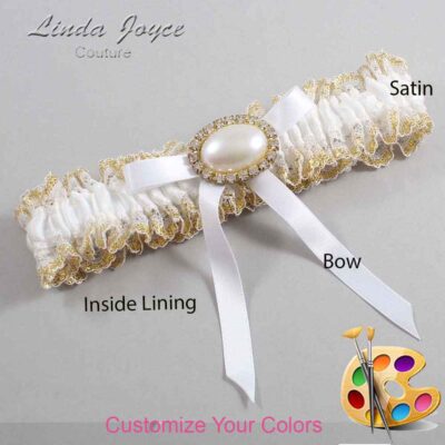 Couture Garters / Custom Wedding Garter / Customizable Wedding Garters / Personalized Wedding Garters / Eliza #04-B04-M28 / Wedding Garters / Bridal Garter / Prom Garter / Linda Joyce Couture