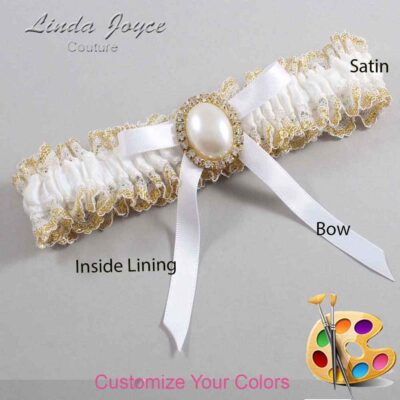 Couture Garters / Custom Wedding Garter / Customizable Wedding Garters / Personalized Wedding Garters / Erin #04-B04-M29 / Wedding Garters / Bridal Garter / Prom Garter / Linda Joyce Couture