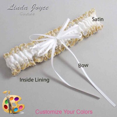 Couture Garters / Custom Wedding Garter / Customizable Wedding Garters / Personalized Wedding Garters / Madie #04-B10-00 / Wedding Garters / Bridal Garter / Prom Garter / Linda Joyce Couture