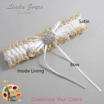 Couture Garters / Custom Wedding Garter / Customizable Wedding Garters / Personalized Wedding Garters / Amber #04-B10-M11 / Wedding Garters / Bridal Garter / Prom Garter / Linda Joyce Couture