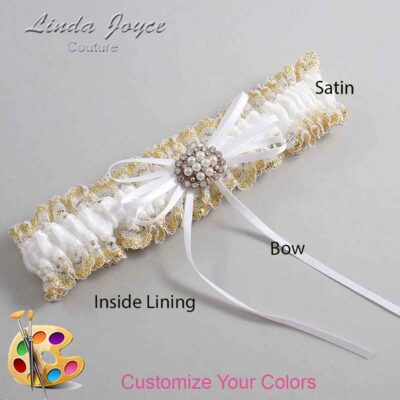 Couture Garters / Custom Wedding Garter / Customizable Wedding Garters / Personalized Wedding Garters / Belinda #04-B10-M16 / Wedding Garters / Bridal Garter / Prom Garter / Linda Joyce Couture