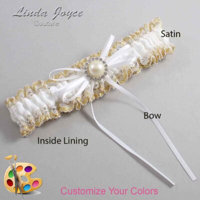 Couture Garters / Custom Wedding Garter / Customizable Wedding Garters / Personalized Wedding Garters / Faith #04-B10-M22 / Wedding Garters / Bridal Garter / Prom Garter / Linda Joyce Couture