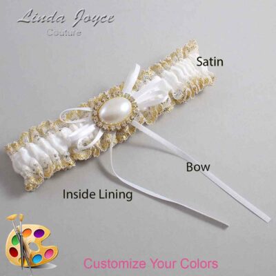 Couture Garters / Custom Wedding Garter / Customizable Wedding Garters / Personalized Wedding Garters / Jacque #04-B10-M28 / Wedding Garters / Bridal Garter / Prom Garter / Linda Joyce Couture