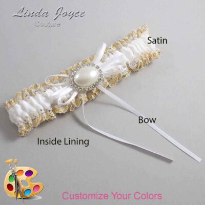 Couture Garters / Custom Wedding Garter / Customizable Wedding Garters / Personalized Wedding Garters / Jacque #04-B10-M30 / Wedding Garters / Bridal Garter / Prom Garter / Linda Joyce Couture