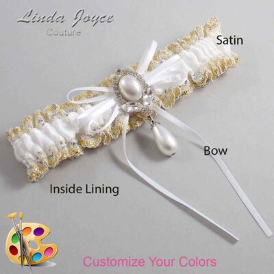 Couture Garters / Custom Wedding Garter / Customizable Wedding Garters / Personalized Wedding Garters / JoAnn #04-B10-M32 / Wedding Garters / Bridal Garter / Prom Garter / Linda Joyce Couture
