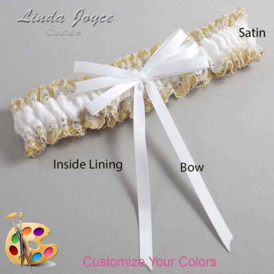 Couture Garters / Custom Wedding Garter / Customizable Wedding Garters / Personalized Wedding Garters / Avis #04-B11-00 / Wedding Garters / Bridal Garter / Prom Garter / Linda Joyce Couture