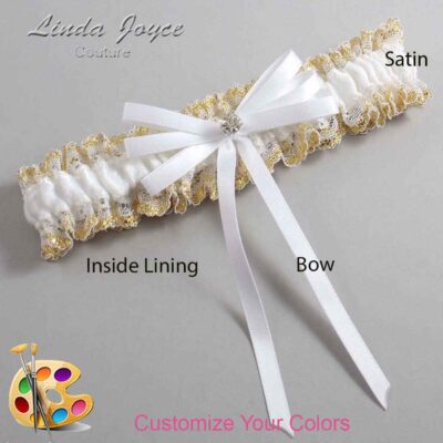 Couture Garters / Custom Wedding Garter / Customizable Wedding Garters / Personalized Wedding Garters / Audry #04-B11-M04 / Wedding Garters / Bridal Garter / Prom Garter / Linda Joyce Couture