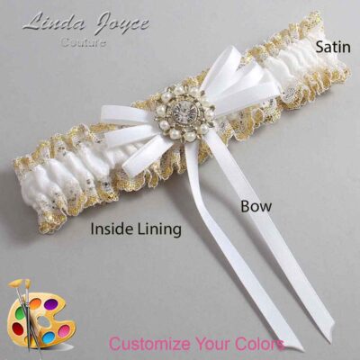 Couture Garters / Custom Wedding Garter / Customizable Wedding Garters / Personalized Wedding Garters / Caitlin #04-B11-M14 / Wedding Garters / Bridal Garter / Prom Garter / Linda Joyce Couture