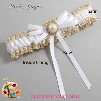 Couture Garters / Custom Wedding Garter / Customizable Wedding Garters / Personalized Wedding Garters / Delta #04-B11-M21 / Wedding Garters / Bridal Garter / Prom Garter / Linda Joyce Couture
