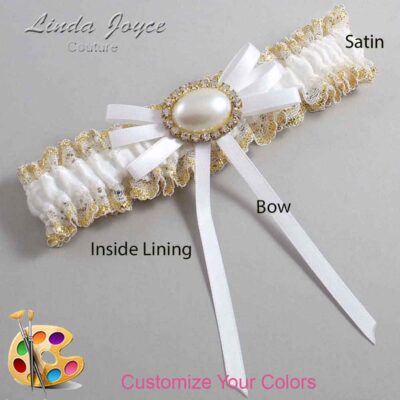 Couture Garters / Custom Wedding Garter / Customizable Wedding Garters / Personalized Wedding Garters / Emma #04-B11-M28 / Wedding Garters / Bridal Garter / Prom Garter / Linda Joyce Couture