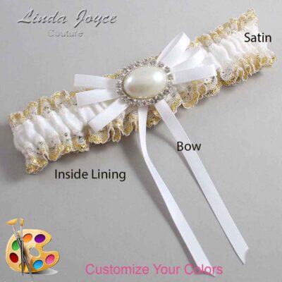 Couture Garters / Custom Wedding Garter / Customizable Wedding Garters / Personalized Wedding Garters / Emma #04-B11-M30 / Wedding Garters / Bridal Garter / Prom Garter / Linda Joyce Couture