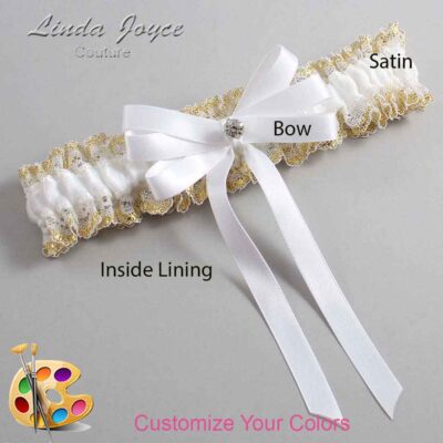 Couture Garters / Custom Wedding Garter / Customizable Wedding Garters / Personalized Wedding Garters / Venessa #04-B12-M04 / Wedding Garters / Bridal Garter / Prom Garter / Linda Joyce Couture