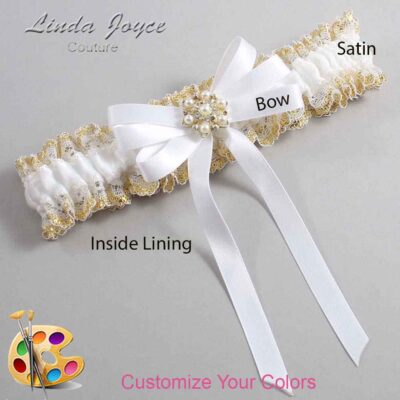 Couture Garters / Custom Wedding Garter / Customizable Wedding Garters / Personalized Wedding Garters / Savanah #04-B12-M27 / Wedding Garters / Bridal Garter / Prom Garter / Linda Joyce Couture