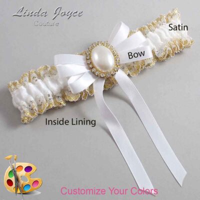 Couture Garters / Custom Wedding Garter / Customizable Wedding Garters / Personalized Wedding Garters / Zoe #04-B12-M29 / Wedding Garters / Bridal Garter / Prom Garter / Linda Joyce Couture