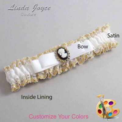 Couture Garters / Custom Wedding Garter / Customizable Wedding Garters / Personalized Wedding Garters / Avery #04-B20-M15 / Wedding Garters / Bridal Garter / Prom Garter / Linda Joyce Couture