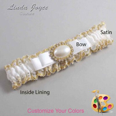 Couture Garters / Custom Wedding Garter / Customizable Wedding Garters / Personalized Wedding Garters / Martha #04-B20-M28 / Wedding Garters / Bridal Garter / Prom Garter / Linda Joyce Couture