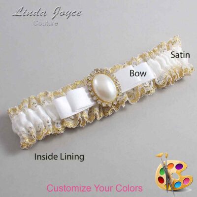 Couture Garters / Custom Wedding Garter / Customizable Wedding Garters / Personalized Wedding Garters / Molly #04-B20-M29 / Wedding Garters / Bridal Garter / Prom Garter / Linda Joyce Couture