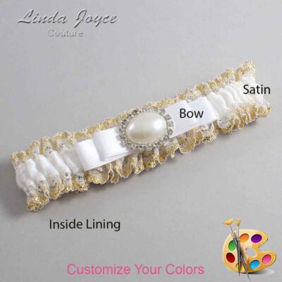 Couture Garters / Custom Wedding Garter / Customizable Wedding Garters / Personalized Wedding Garters / Martha #04-B20-M30 / Wedding Garters / Bridal Garter / Prom Garter / Linda Joyce Couture