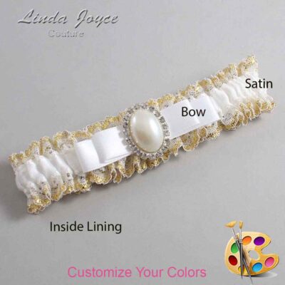 Couture Garters / Custom Wedding Garter / Customizable Wedding Garters / Personalized Wedding Garters / Molly #04-B20-M31 / Wedding Garters / Bridal Garter / Prom Garter / Linda Joyce Couture
