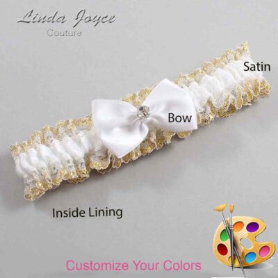 Couture Garters / Custom Wedding Garter / Customizable Wedding Garters / Personalized Wedding Garters / Melba #04-B21-M03 / Wedding Garters / Bridal Garter / Prom Garter / Linda Joyce Couture