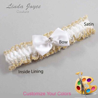 Couture Garters / Custom Wedding Garter / Customizable Wedding Garters / Personalized Wedding Garters / Melba #04-B21-M04 / Wedding Garters / Bridal Garter / Prom Garter / Linda Joyce Couture