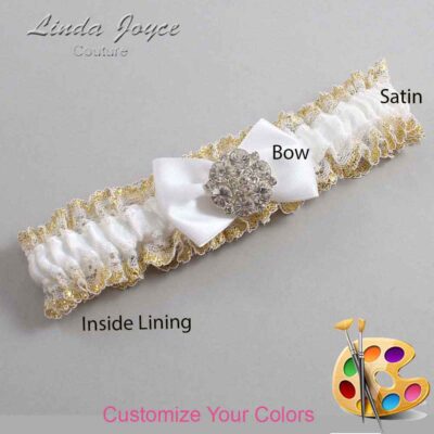 Couture Garters / Custom Wedding Garter / Customizable Wedding Garters / Personalized Wedding Garters / Abigail #04-B21-M11 / Wedding Garters / Bridal Garter / Prom Garter / Linda Joyce Couture