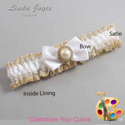 Couture Garters / Custom Wedding Garter / Customizable Wedding Garters / Personalized Wedding Garters / Carlene #04-B21-M21 / Wedding Garters / Bridal Garter / Prom Garter / Linda Joyce Couture