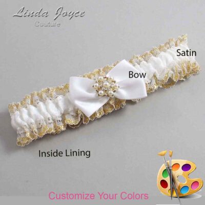 Couture Garters / Custom Wedding Garter / Customizable Wedding Garters / Personalized Wedding Garters / Addison #04-B21-M27 / Wedding Garters / Bridal Garter / Prom Garter / Linda Joyce Couture