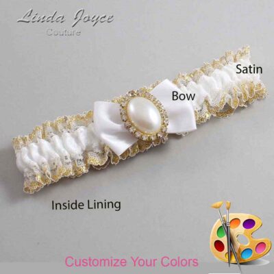 Couture Garters / Custom Wedding Garter / Customizable Wedding Garters / Personalized Wedding Garters / Chelsea #04-B21-M29 / Wedding Garters / Bridal Garter / Prom Garter / Linda Joyce Couture