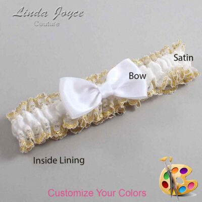 Couture Garters / Custom Wedding Garter / Customizable Wedding Garters / Personalized Wedding Garters / Justine #04-B29-00 / Wedding Garters / Bridal Garter / Prom Garter / Linda Joyce Couture