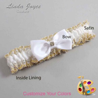Couture Garters / Custom Wedding Garter / Customizable Wedding Garters / Personalized Wedding Garters / Jodi #04-B29-M03 / Wedding Garters / Bridal Garter / Prom Garter / Linda Joyce Couture